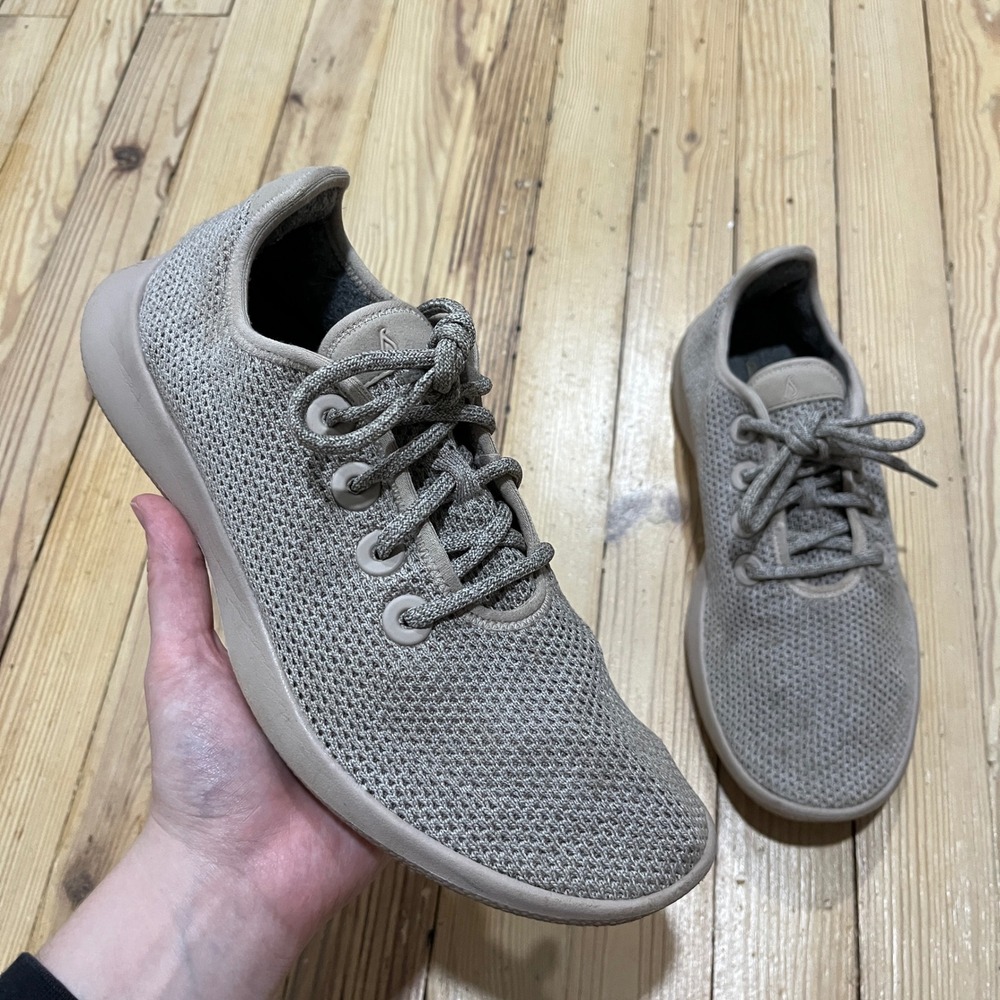 Allbirds Tree Runners Women 10 Tan Beige Eucalyptus Fiber Mesh Sneakers TR W10